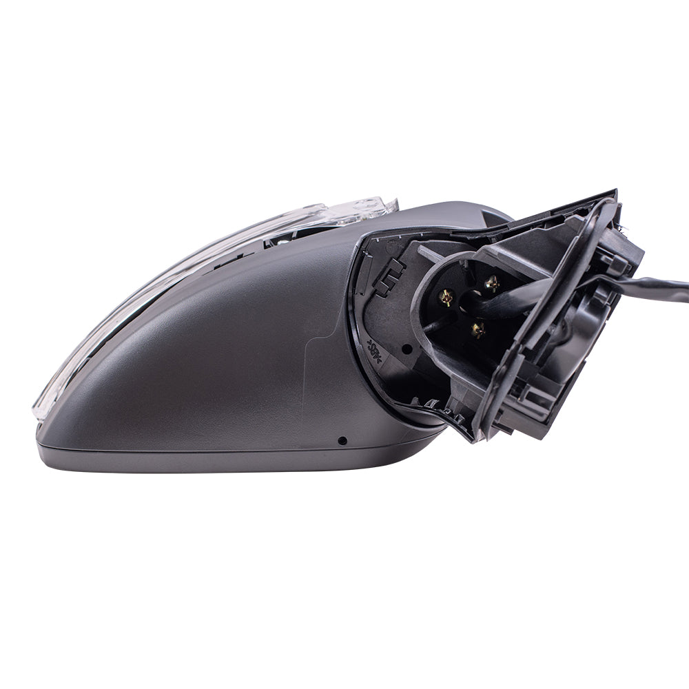 Brock Aftermarket Replacement Passenger Right Power Mirror Paint to Match Black with Heat-Signal-Blind Spot Detection Compatible with 2020 Nissan Versa SV Sedan