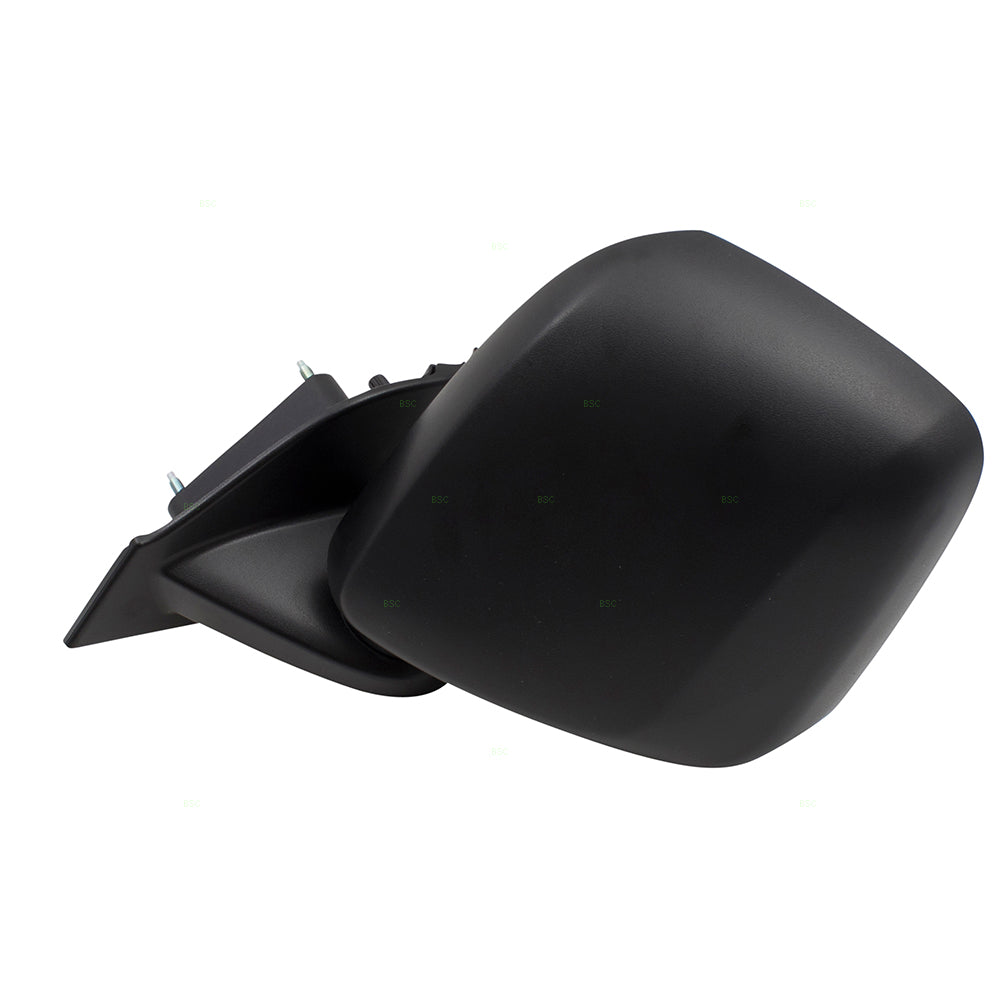 BROCK Pair Set Manual Side View Mirrors Spotter Glass Textured Compatible with 13-17 City Express NV200 19317311 963023LM0A 19317310 963013LM0A