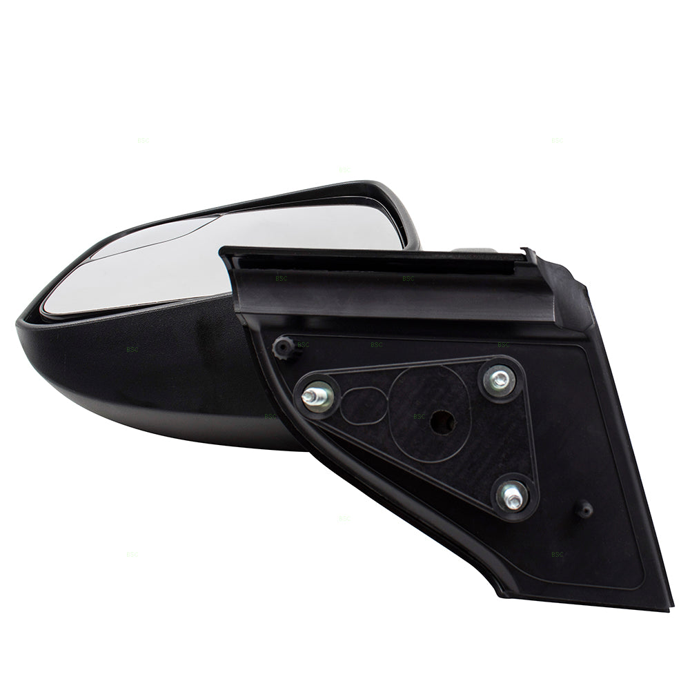 BROCK Passengers Manual Side View Mirror Spotter Glass Right Textured Compatible with 13-17 City Express NV200 19317310 96301-3LM0A