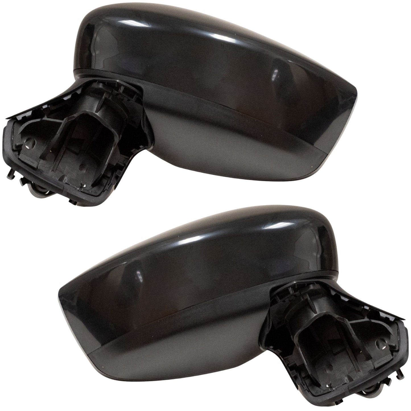 Manual Door Mirror With Smooth Black Cover Set OEM Substitute Driver Side Left Passenger Side Right For 2020-2025 Nissan Versa