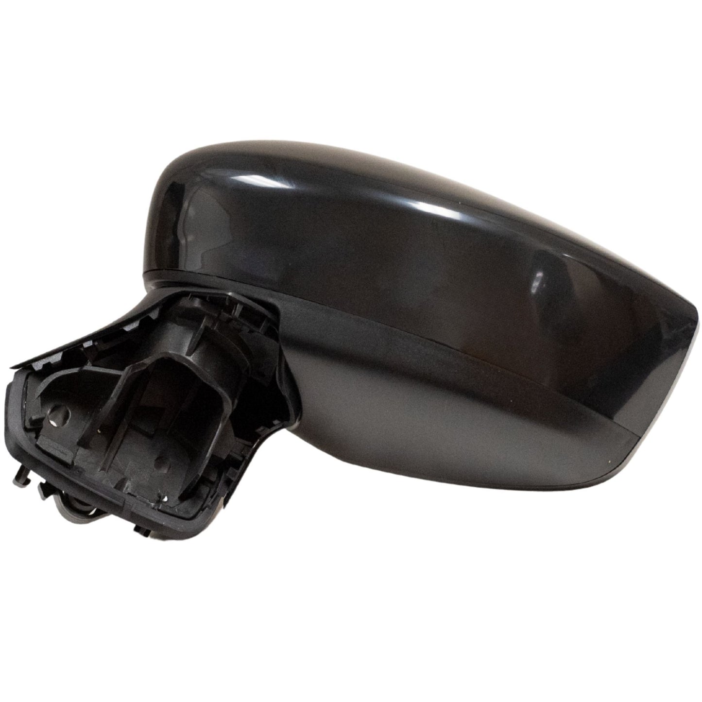 Manual Door Mirror With Smooth Black Cover OEM Substitute Driver Side Left For 2020-2025 Nissan Versa