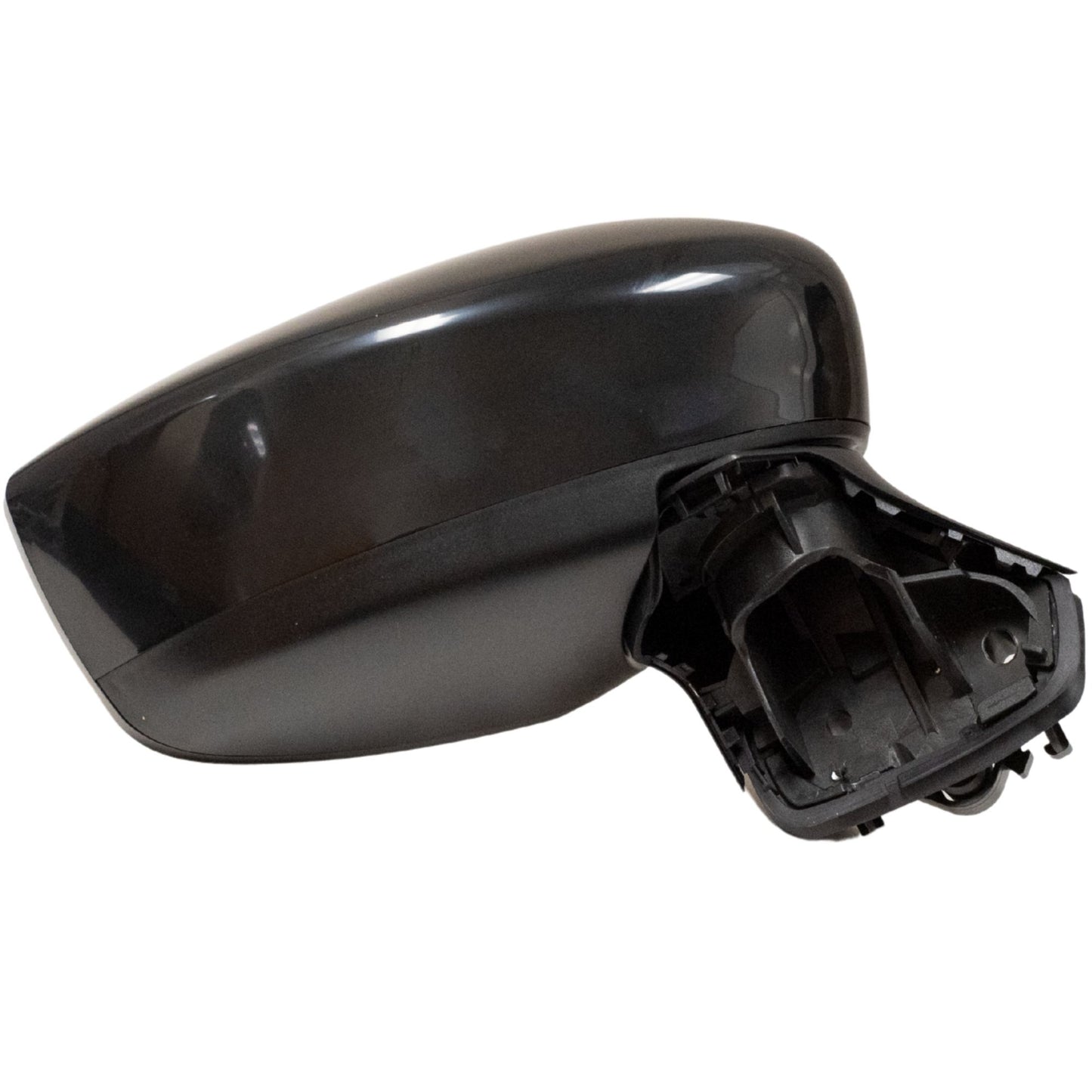 Manual Door Mirror With Smooth Black Cover OEM Substitute Passenger Side Right For 2020-2025 Nissan Versa