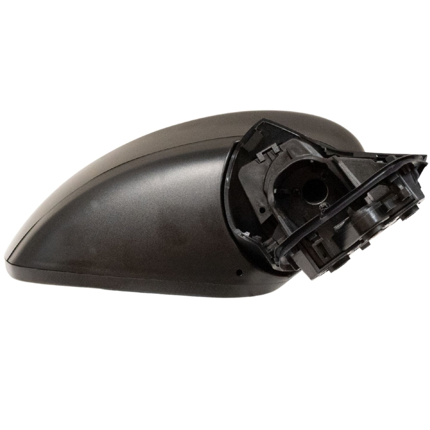 Manual Door Mirror With Smooth Black Cover OEM Substitute Passenger Side Right For 2020-2025 Nissan Versa