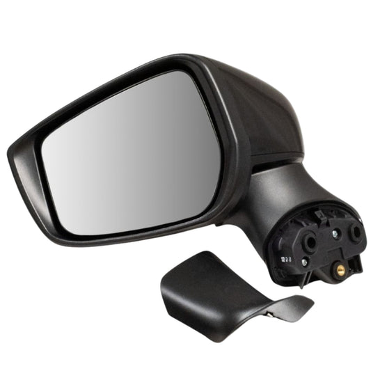 Manual Door Mirror With Smooth Black Cover OEM Substitute Driver Side Left For 2020-2025 Nissan Versa