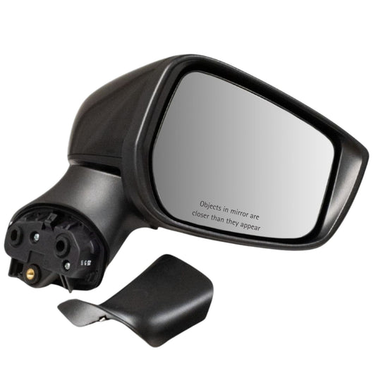 Manual Door Mirror With Smooth Black Cover OEM Substitute Passenger Side Right For 2020-2025 Nissan Versa