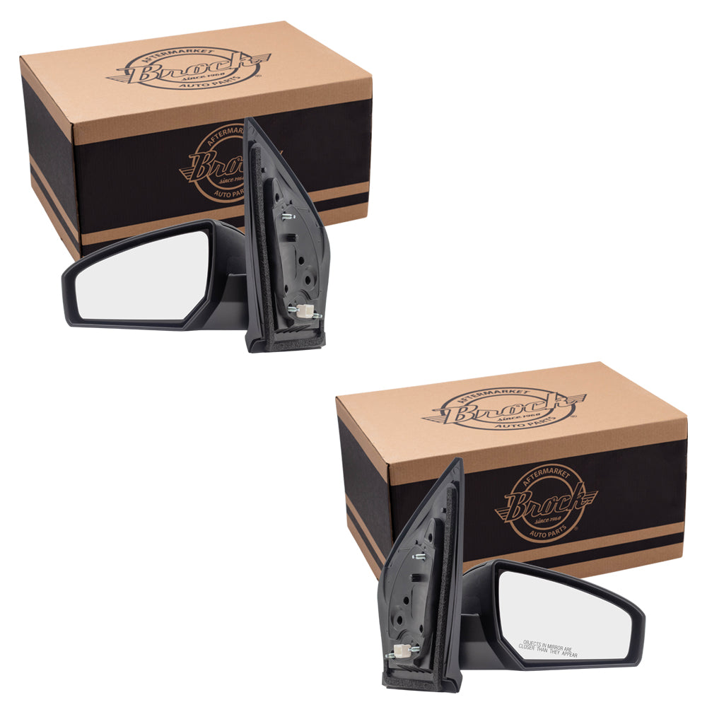 Driver and Passenger Power Side View Mirrors Ready-to-Paint Replacement for 2007-2012 Sentra 96302ET01E 96301ET01E