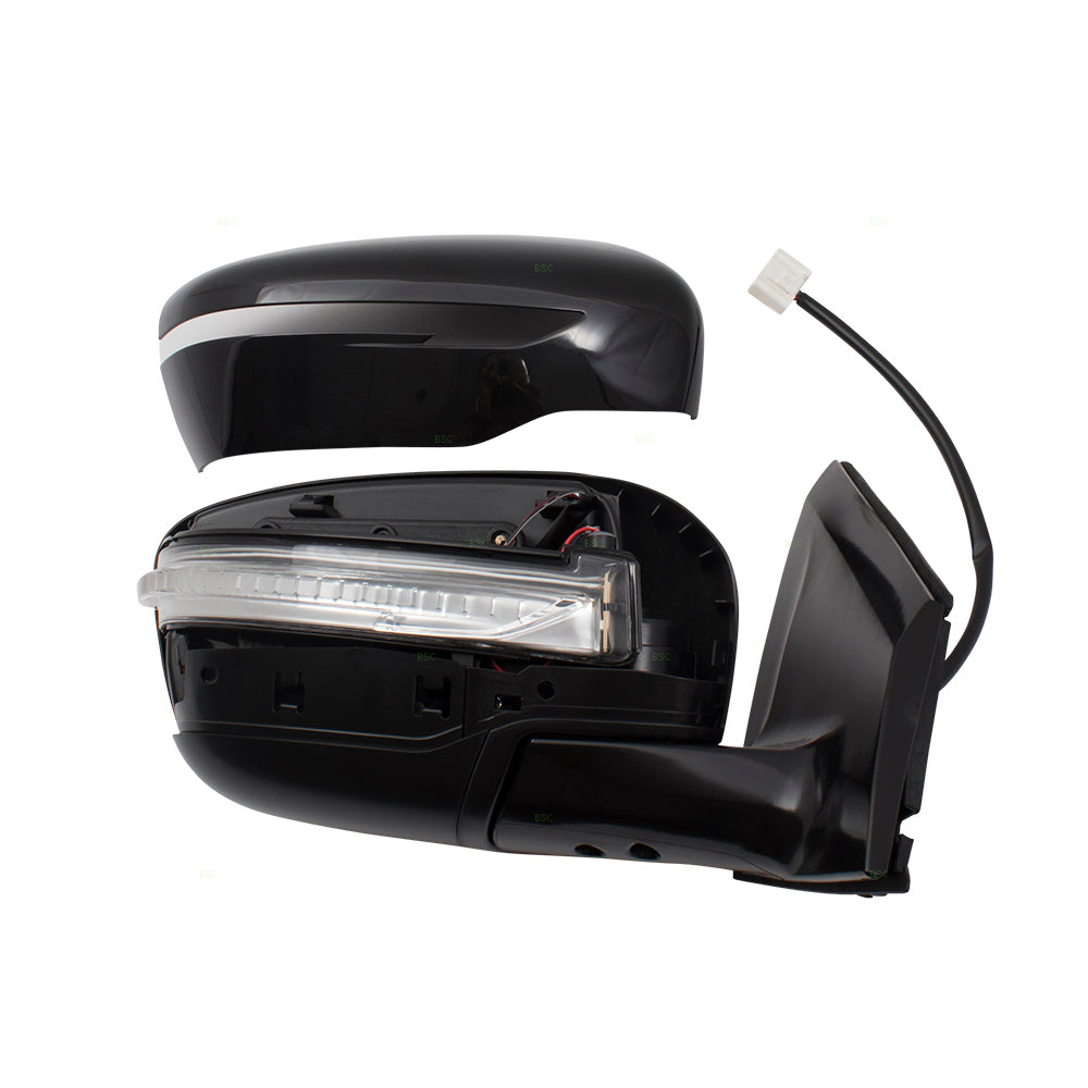 Replacement Passengers Power Side View Mirror w/ Signal Compatible with 2015 Murano 963015AA0A NI1321256