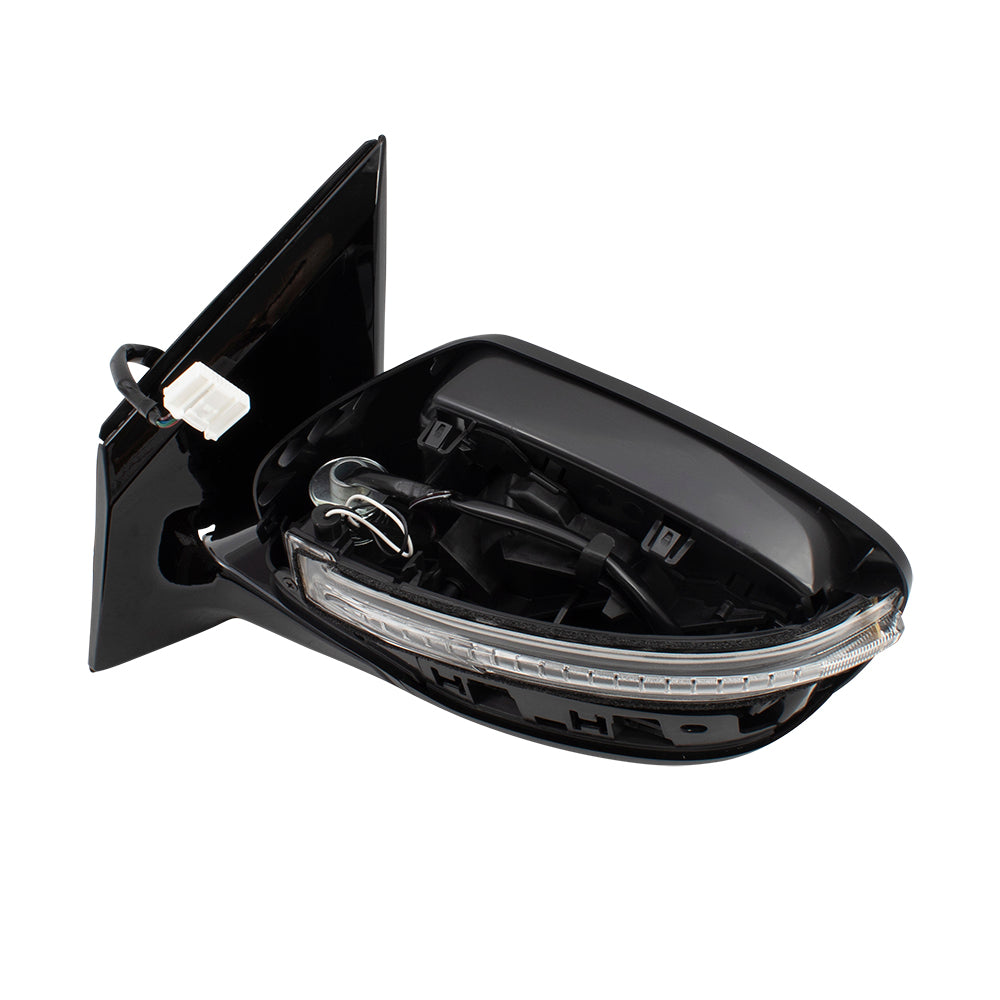 BROCK Drivers Power Side View Mirror w/ Signal Left Compatible with 16-18 Murano 963025AA4A 963734BA0A