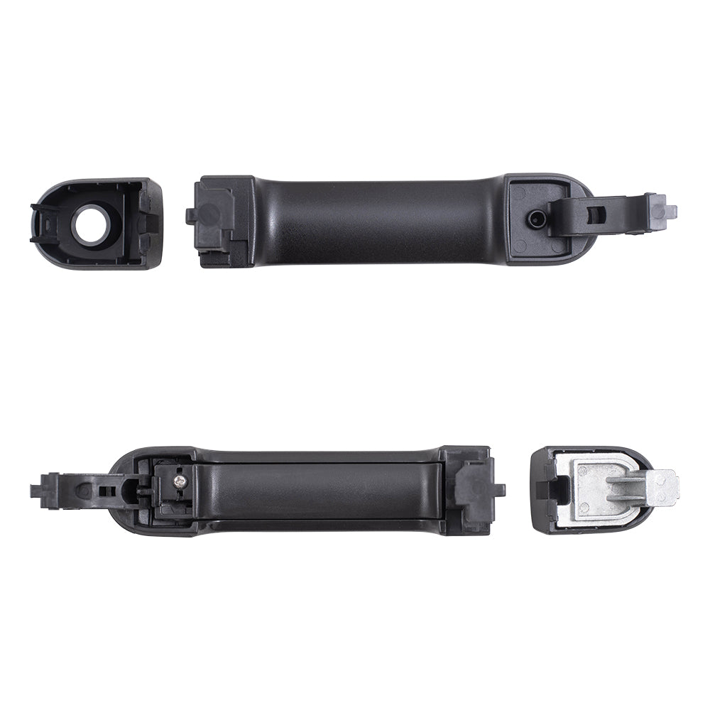 AUTOANDART Brock Replacement Pair Set Front Outside Door Handles Textured Compatible with 07-11 Versa NI1310133 NI1311133