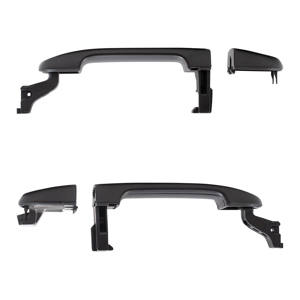 AUTOANDART Brock Replacement Pair Set Front Outside Door Handles Textured Compatible with 07-11 Versa NI1310133 NI1311133