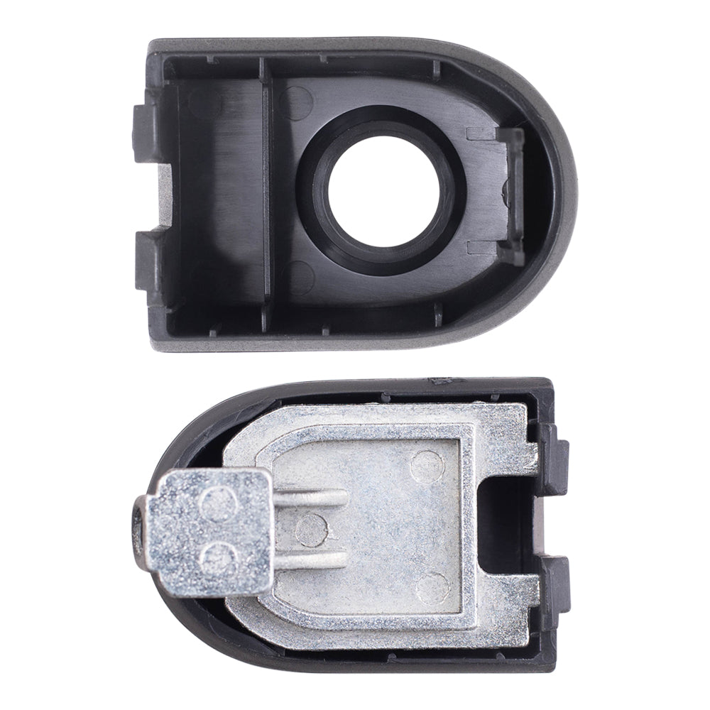 AUTOANDART Brock Replacement Pair Set Front Outside Door Handles Textured Compatible with 07-11 Versa NI1310133 NI1311133