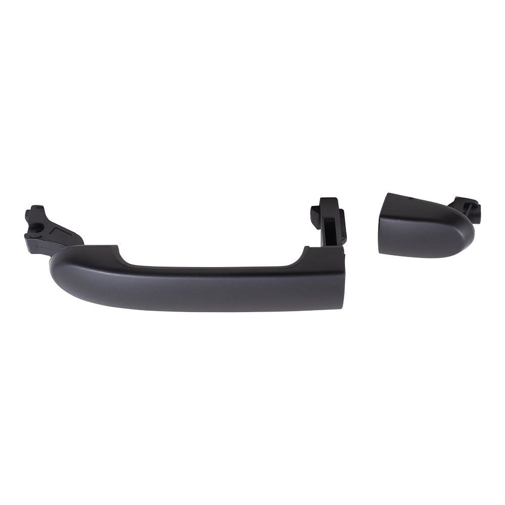 Brock Replacement Passengers Front Rear Outside Exterior Textured Door Handle Compatible with 07-11 Versa NI1311133
