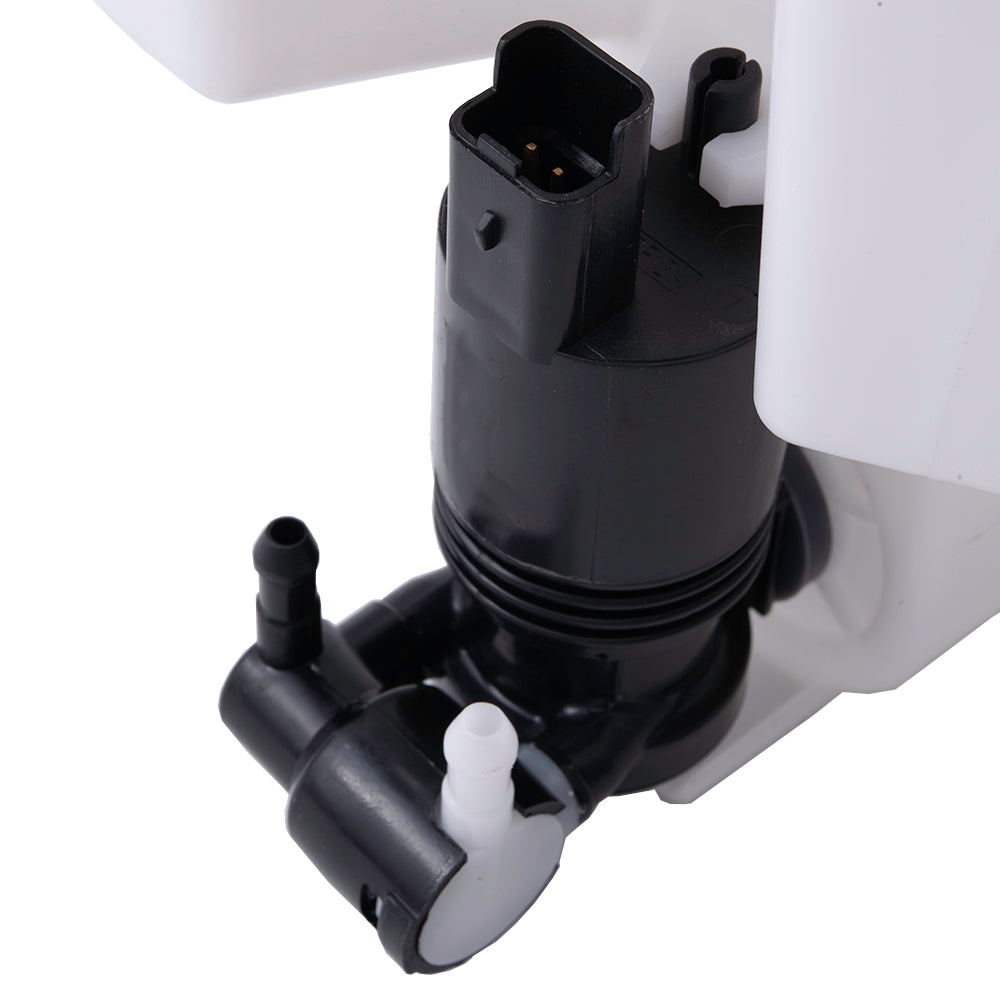 Brock Replacement Windshield Washer Reservoir Assembly With Inlet Tube-Cap-Washer Pump Compatible With 2017-2020 Nissan Rogue USA Built 2017-2019 Nissan Rogue Hybrid