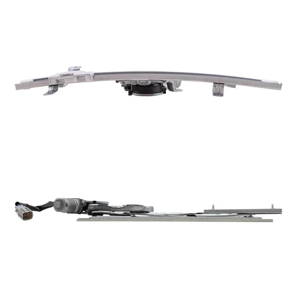 Brock Aftermarket Replacement Front and Rear Driver Left Passenger Right Power Window Regulator 4 Piece Set with Motor Compatible with 2013-2019 Nissan Sentra