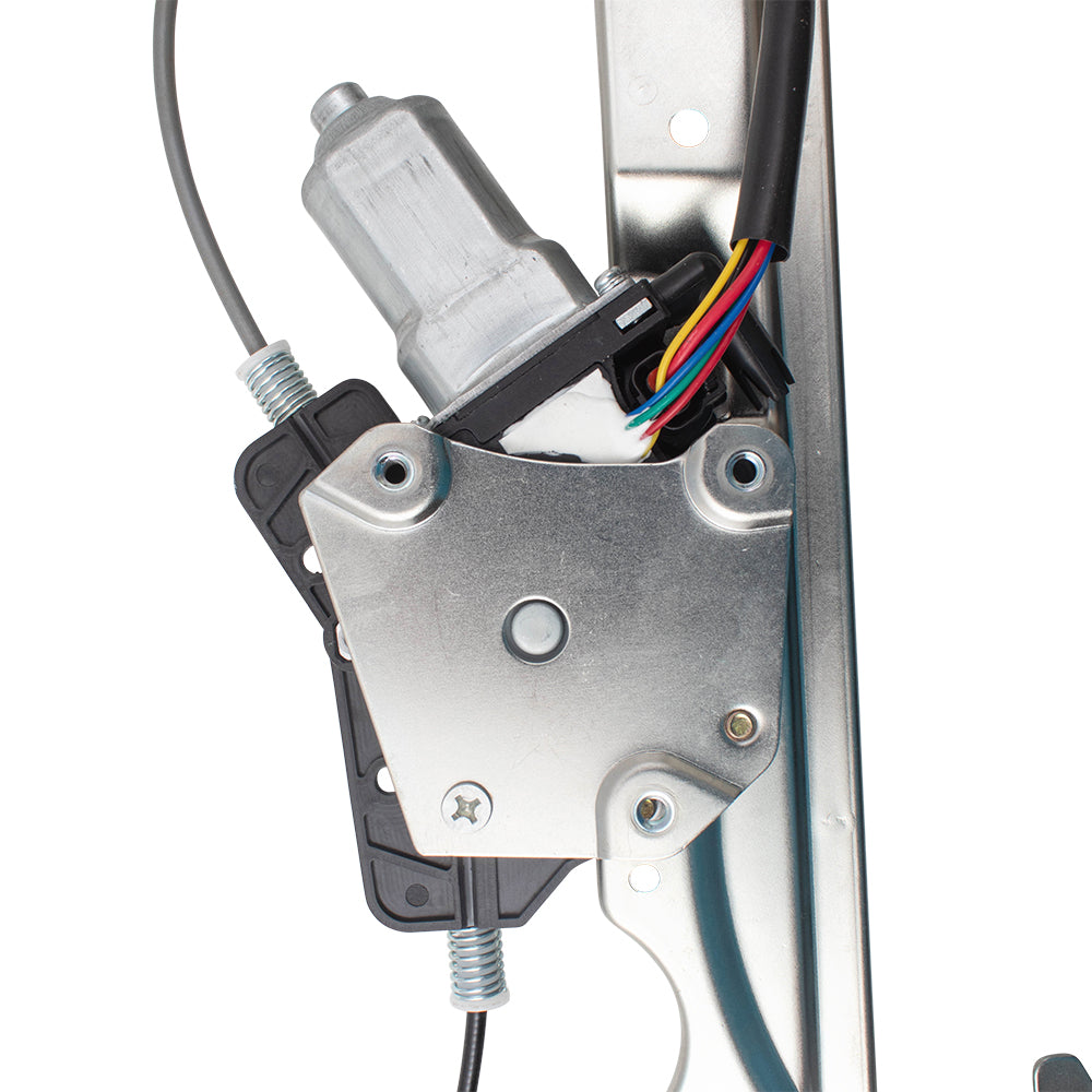 Brock Replacement Pair Set Front Power Window Lift Regulators w/ Motors Compatible with 04-15 Armada QX56 Titan Pickup Truck with One-Touch