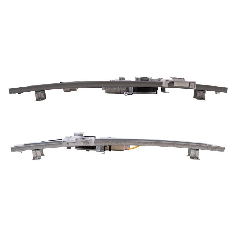 Brock Replacement Set Front Power Window Regulators with Lift Motors Compatible with 2011-2017 Juke