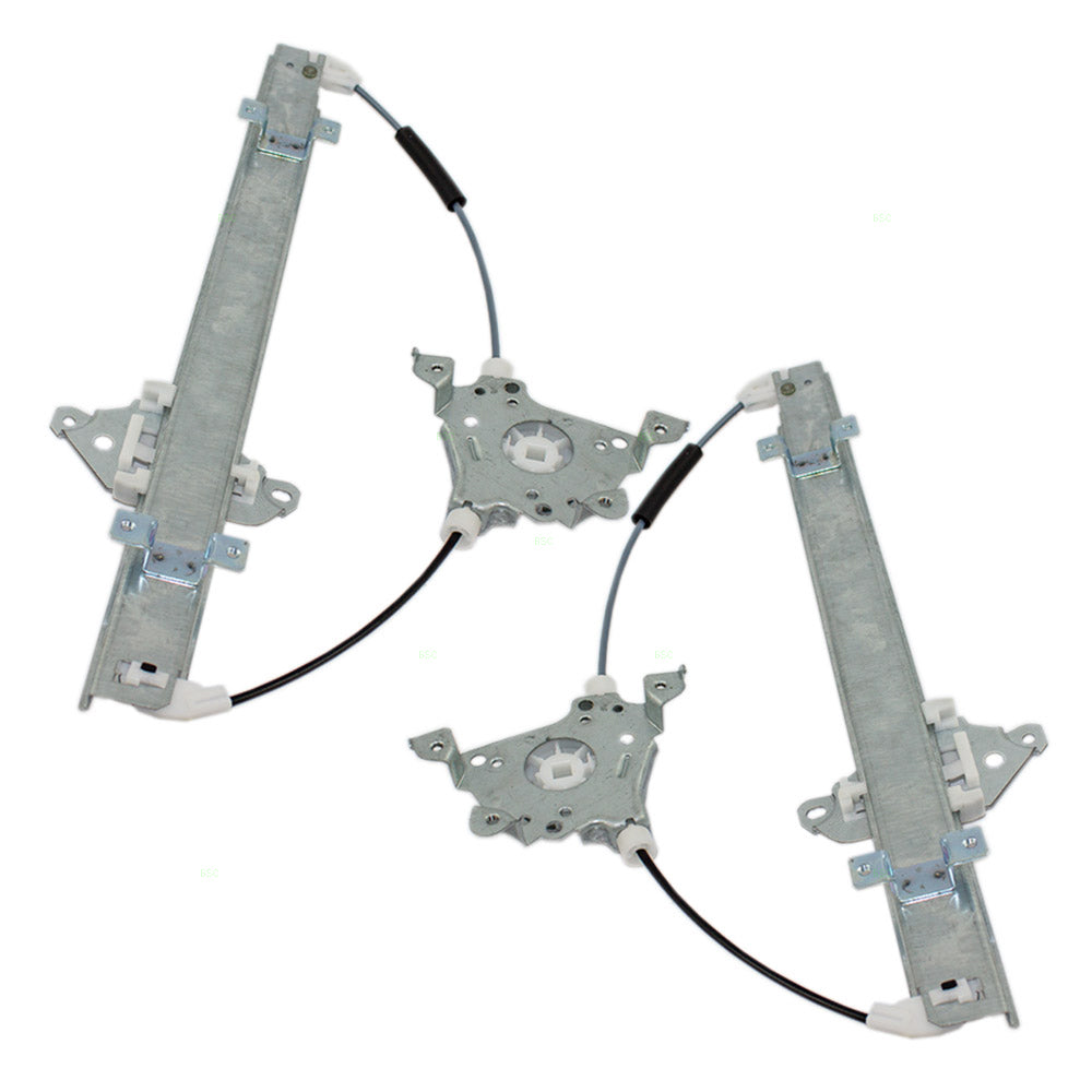 Brock Replacement Driver and Passenger Front Power Window Lift Regulators Compatible with 07-11 Versa 80721-EE00D 80720-EE00D