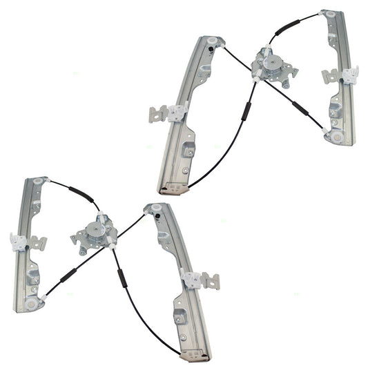 Set of Front Power Window Lift Regulators Replacement for 03-07 Nissan Murano