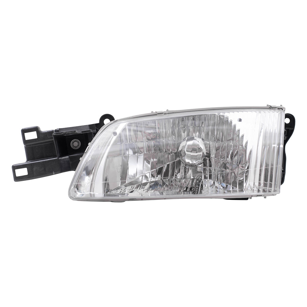 Brock Replacement Drivers Halogen Headlight Headlamp Compatible with 00-02 626 GG2A-51-040B MA2502116