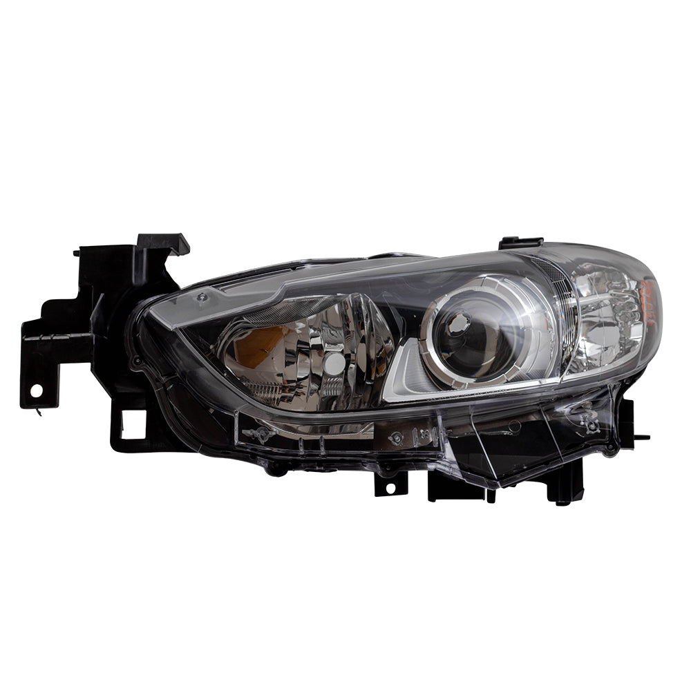 Brock Replacement Drivers Halogen Combination Headlight Headlamp Compatible with 14-17 6 GJR9510L0