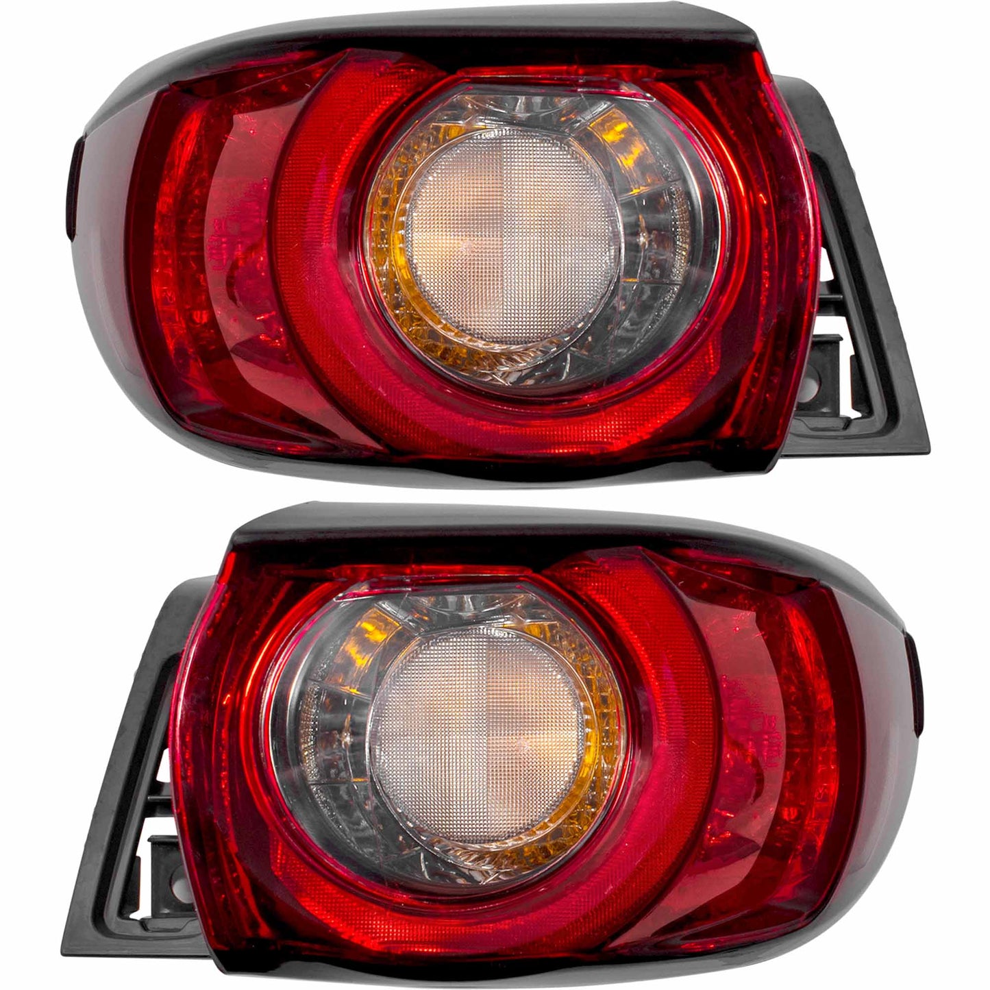 Combination Tail Light Assembly Set Body Mounted Driver Side Left Passenger Side Right For 2017-2021 Mazda CX-5 Without Signature Lighting