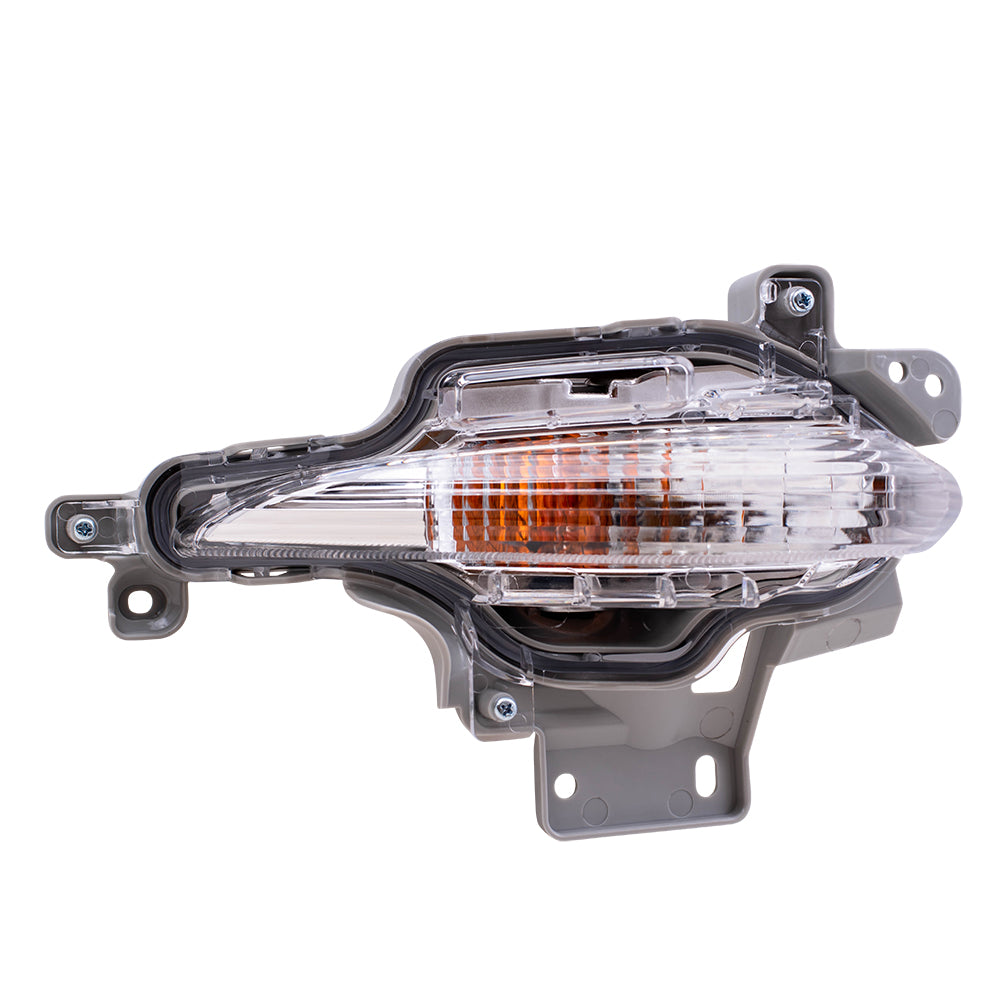 Brock Replacement Passenger Signal Light Compatible with 2017-2018 Mazda3 Sedan Hatchback B63C-51-350A