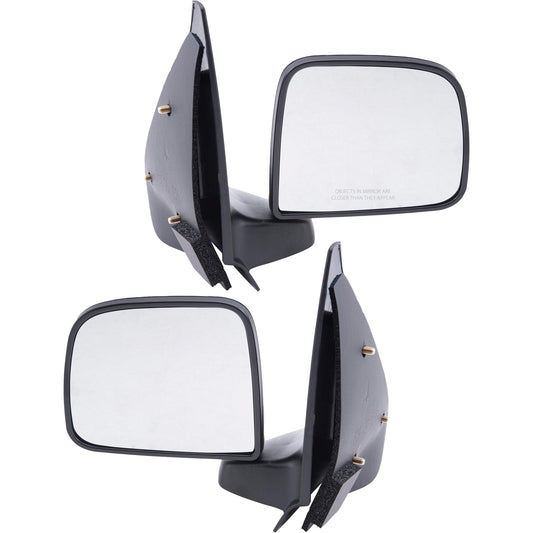 Driver and Passenger Manual Side View Mirrors Replacement for Ford Mazda Pickup Truck ZZP069180 F87Z17682SAA