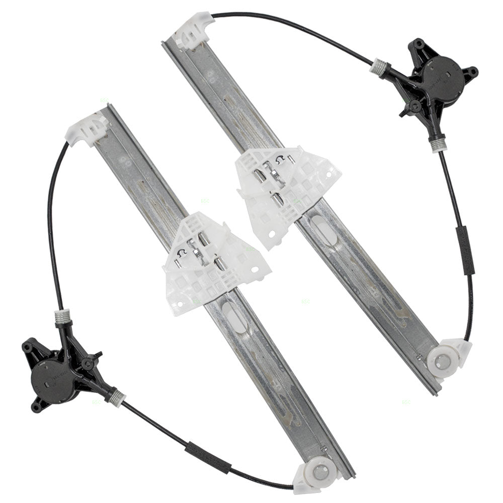04-11 Mazda RX-8 Set of Front Power Window Lift Regulators