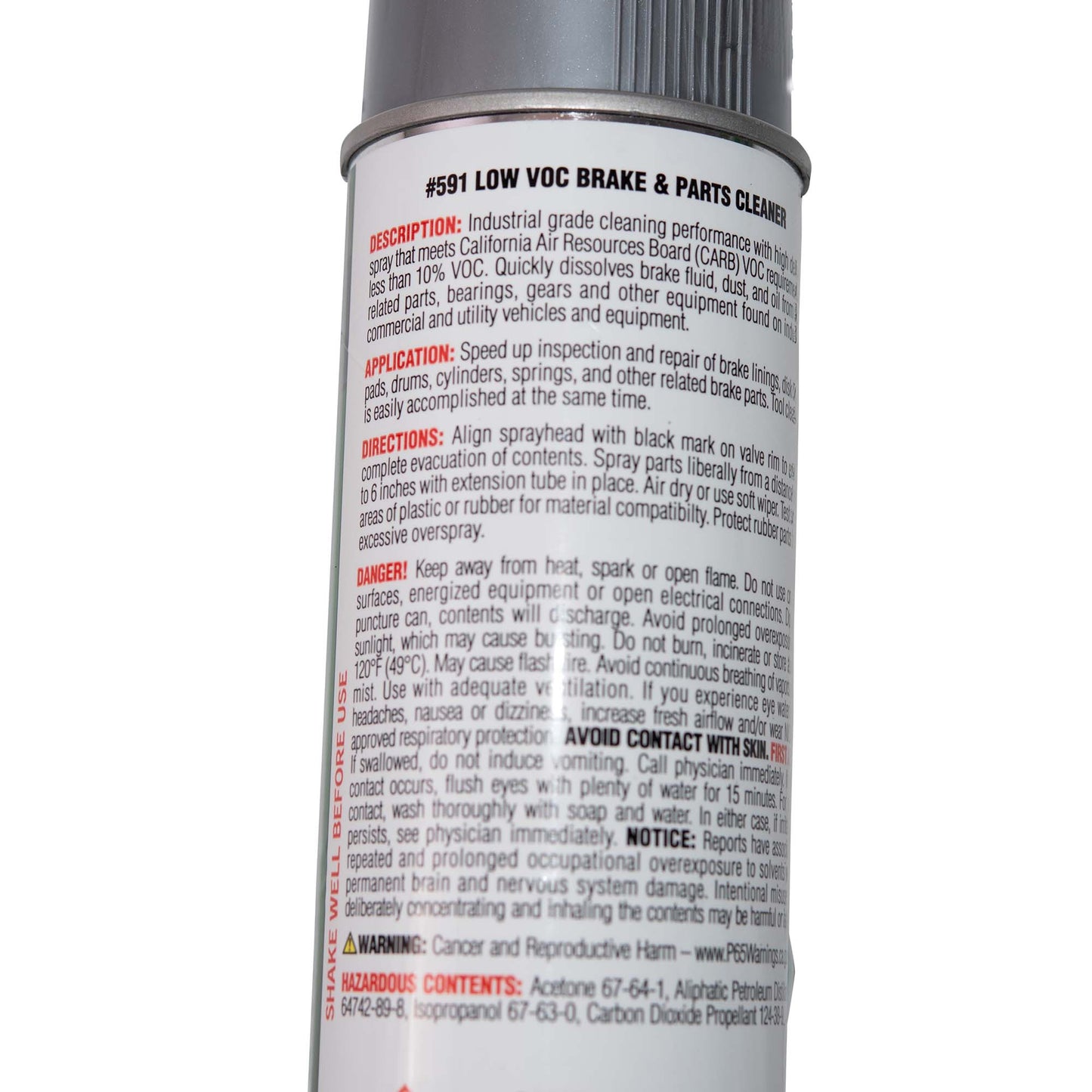 ToolMates 591 Low VOC Brake and Parts Cleaner- Non-Corrosive Degreaser Removes Contaminants From Brake Drums, Linings and Pads 14 oz Can Case of 12