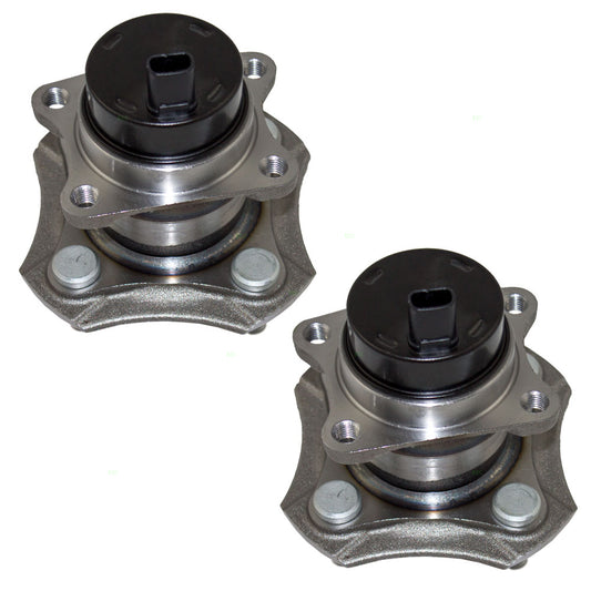 Brock Replacement Set Pair of Rear Wheel Hub Bearings Compatible with 2004-2006 xA xB 2000-2005 Echo 42410-52021