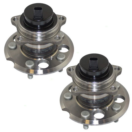 Brock Replacement Set Pair of Rear Wheel Hub Bearings Compatible with 2004-2010 Sienna Van with 2-Wheel Drive 42450-08020