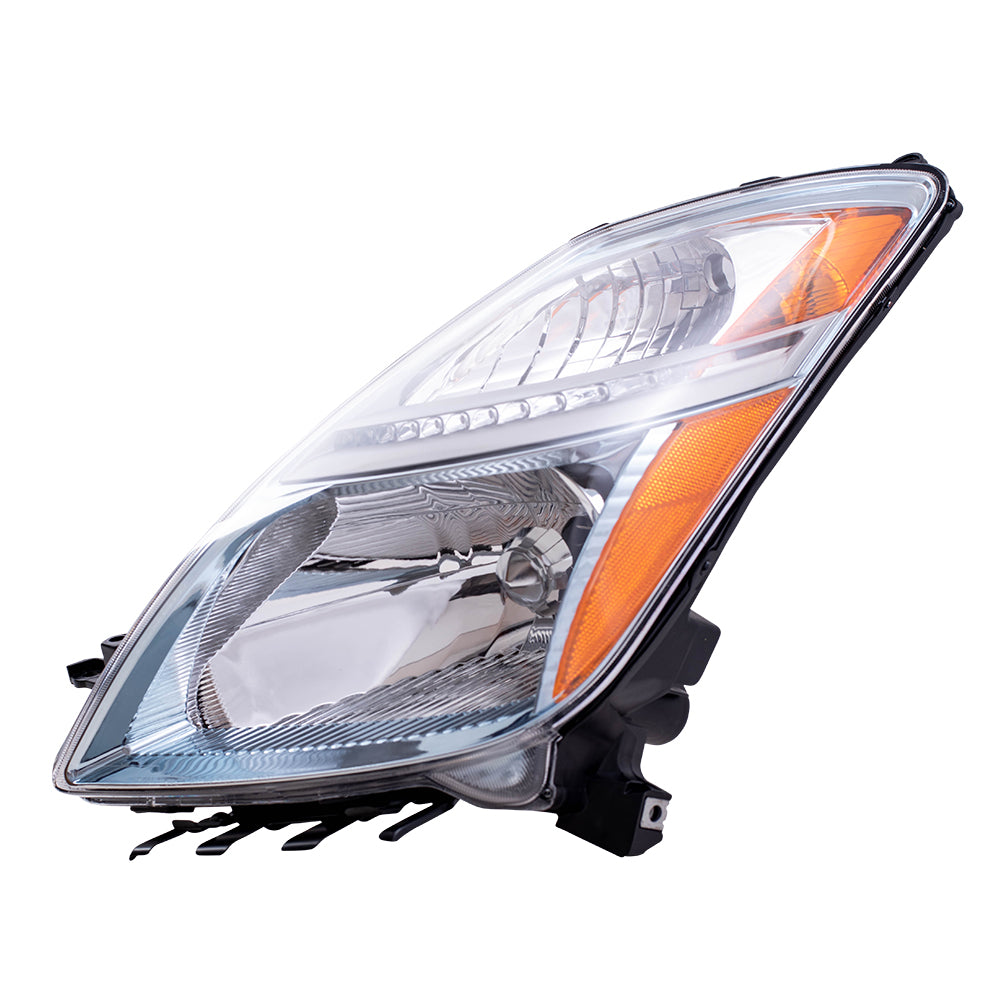 Brock Replacement Driver and Passenger Halogen Headlights Headlamps Compatible with 2006 2007 2008 2009 Prius 81170-47160 81130-47160