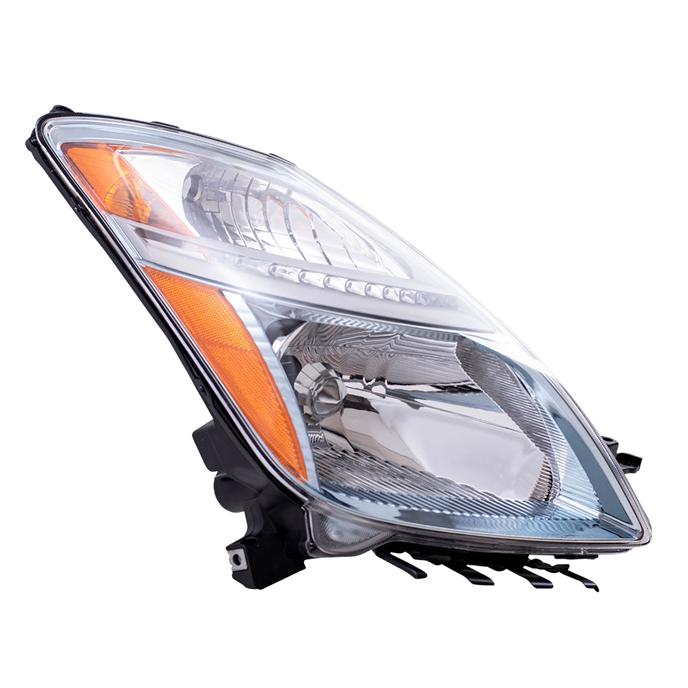 Brock Replacement Passengers Halogen Headlight Headlamp Compatible with 2006 2007 2008 2009 Prius 81130-47160