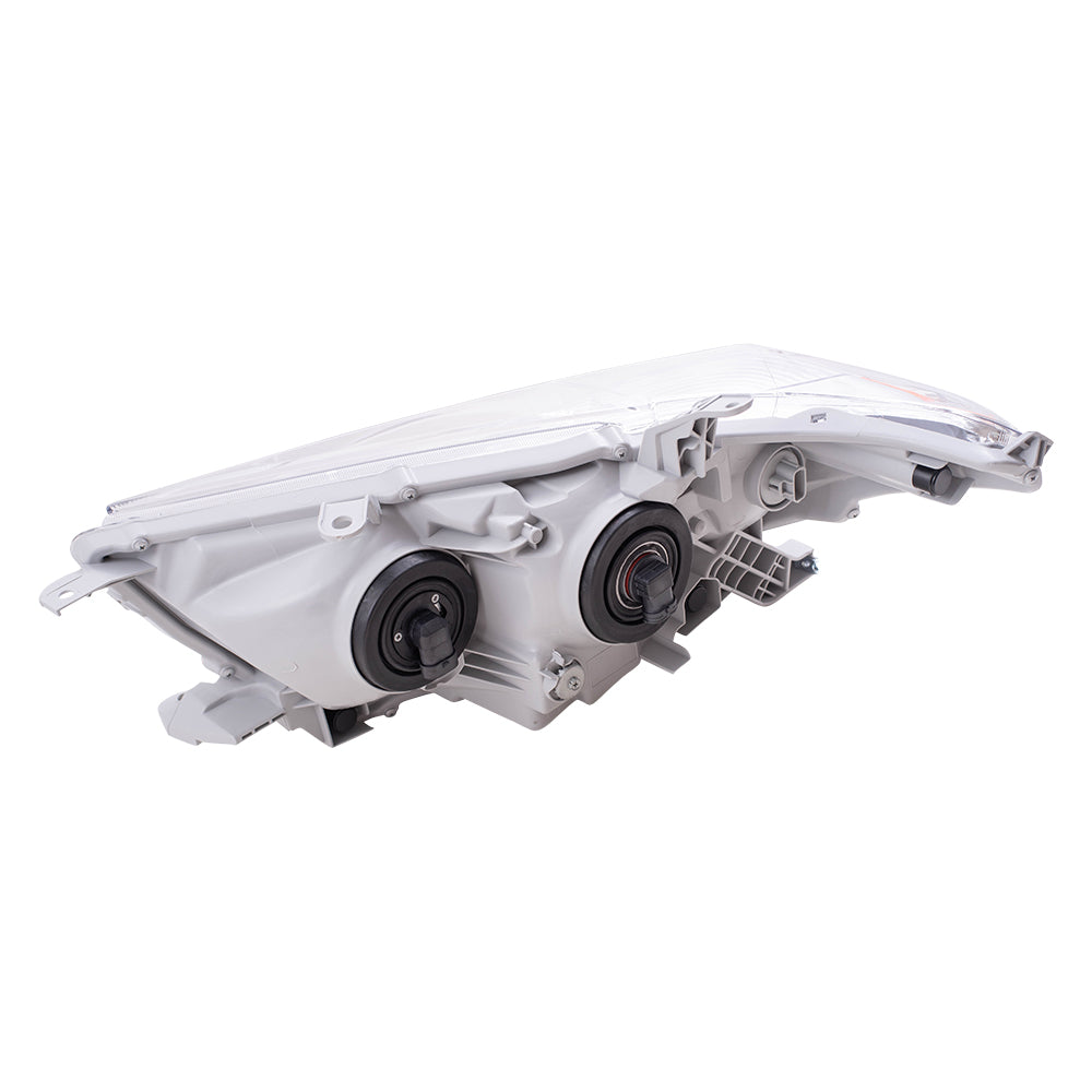 Brock Replacement Driver and Passenger Headlights Headlamps Compatible with 2011-2013 Highlander SUV 81150-0E130 81150-0E110