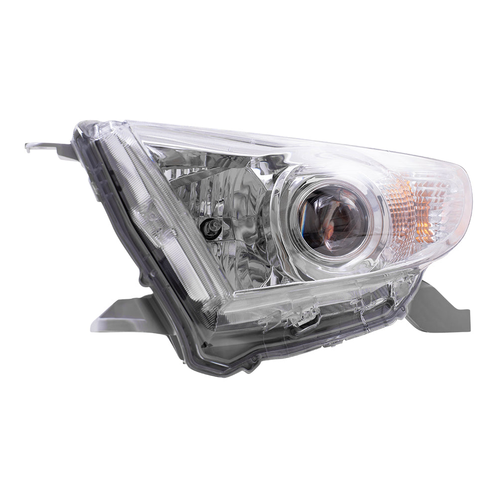 Brock Replacement Drivers Headlight Headlamp Compatible with 2011-2013 Highlander SUV 81150-0E130