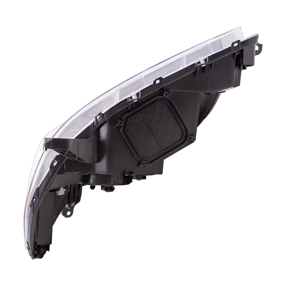 Halogen Combination Headlight Assembly With Chrome Bezel Without LED Daytime Running Light Passenger Side Right For 2011-2020 Toyota Sienna