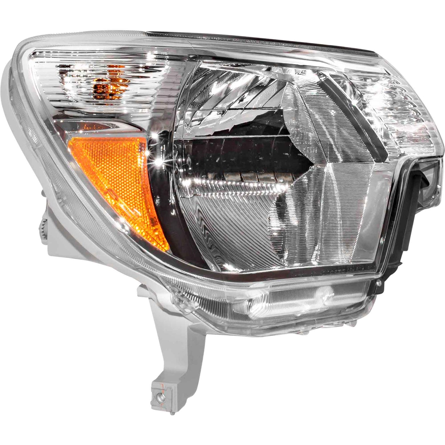Brock Replacement Driver and Passenger Headlights with Chrome Bezels Compatible with Tacoma Pickup Truck 81150-04180 81110-04180