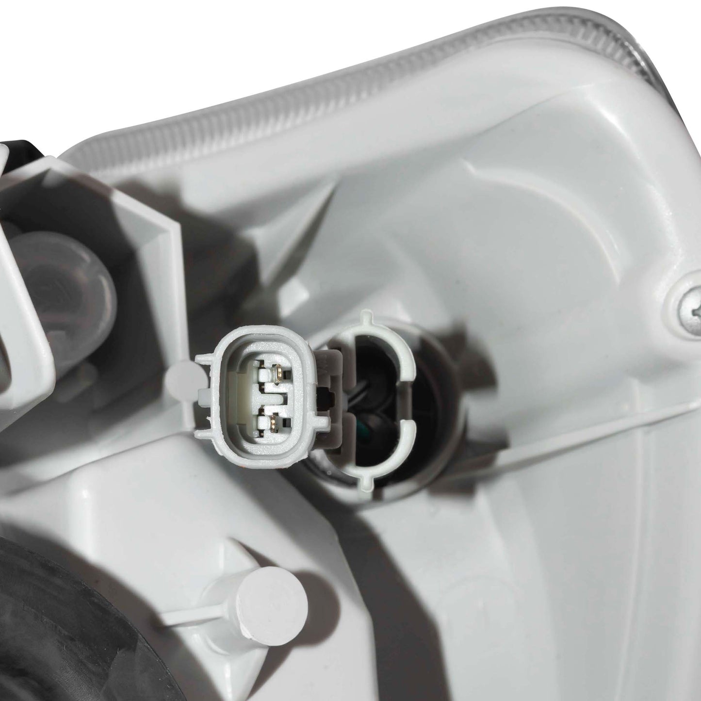 Brock Replacement Driver and Passenger Headlights with Chrome Bezels Compatible with Tacoma Pickup Truck 81150-04180 81110-04180