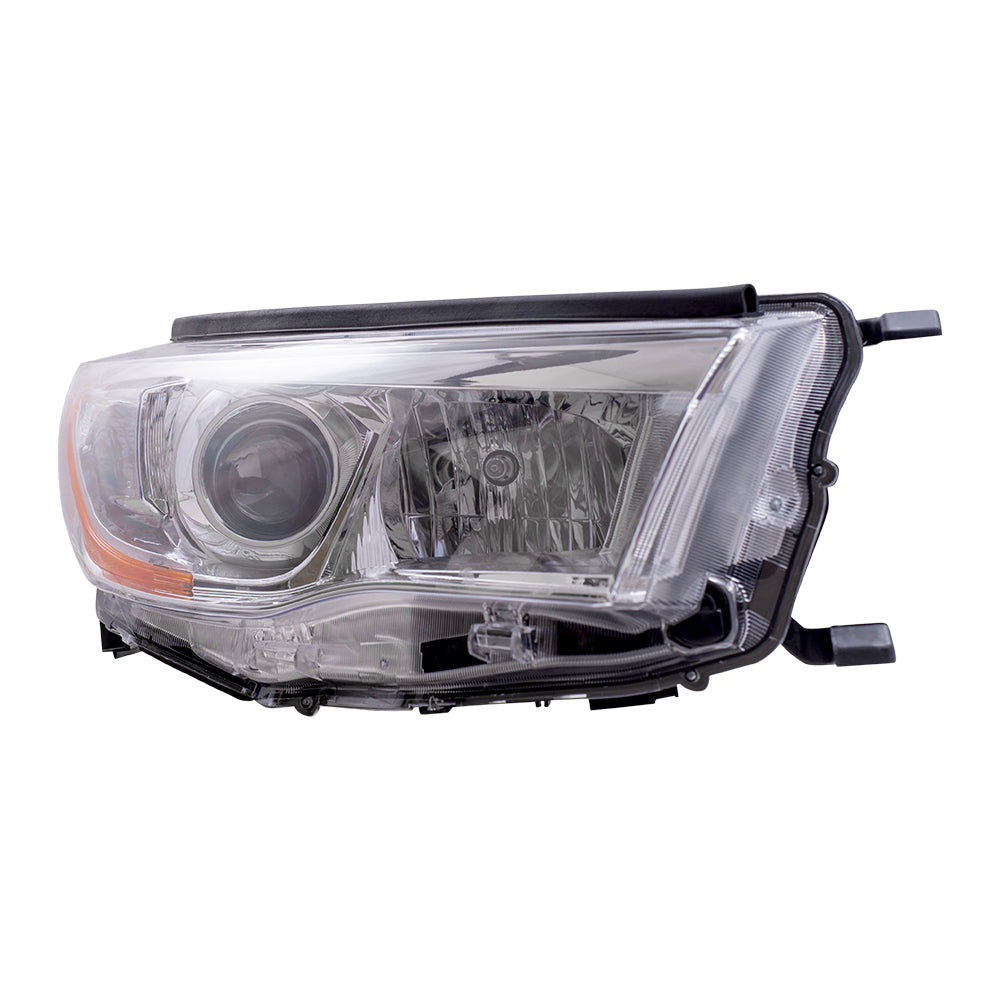 Brock Replacement Pair Set Headlights Headlamps Lens Compatible with Highlander & Hybrid 81150-0E180 81110-0E180