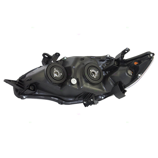 Brock Replacement Passengers Headlight Headlamp w/ Chrome Housing Unit Compatible with Corolla 81130-12F10 TO2519131