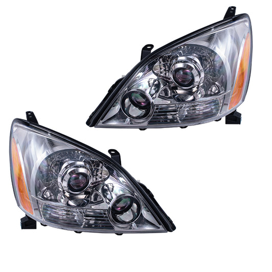 2005-2009 Lexus GX 470 With Sport Package Halogen Combination Headlight Unit Set LH+RH