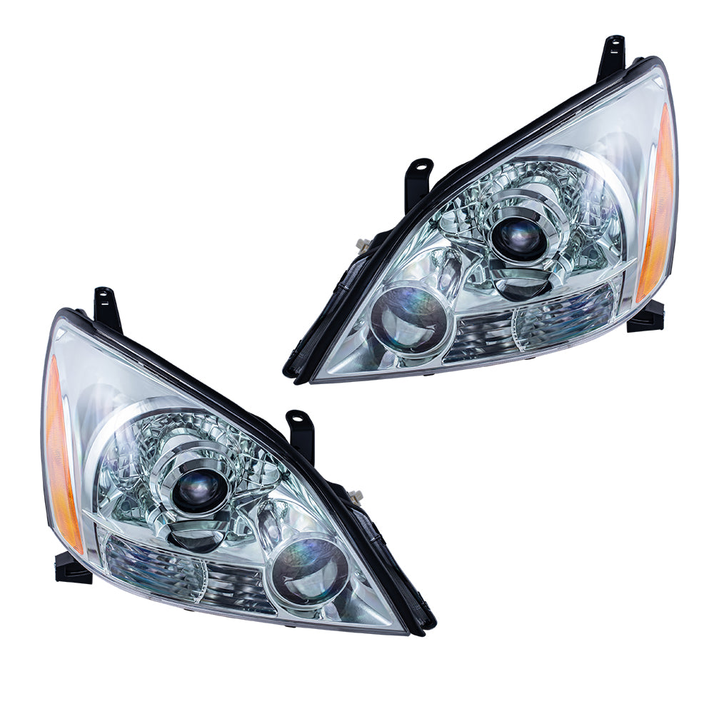 2003-2009 Lexus GX 470 Without Sport Package Halogen Combination Headlight Unit Set LH+RH