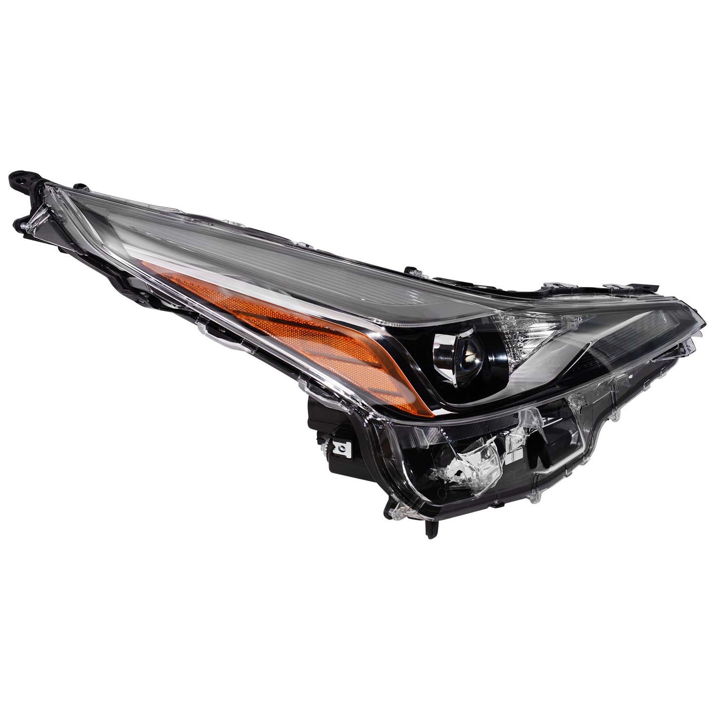 CAPA Certified LED Combination Headlight Assembly Without Automatic High Beam Passenger Side Right For 2019-2022 Toyota Prius Without Fog Lights