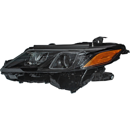 Bi-LED Combination Headlight Assembly Without LED Signal Light With Black Bezel Driver Side Left For 2020-2024 Toyota Camry XSE With TRD Package 2021-2024 Toyota Camry SE/TRD 2021-2024 Toyota Camry Hybrid SE