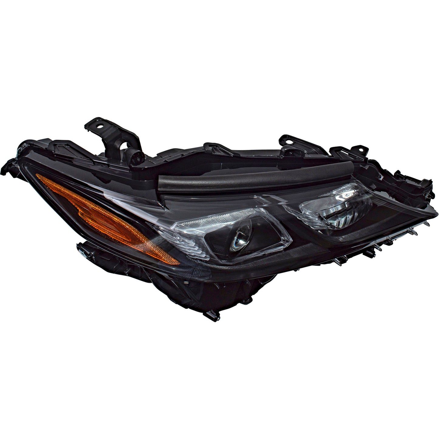 Bi-LED Combination Headlight Assembly Without LED Signal Light With Black Bezel Driver Side Left Passenger Side Right Set For 2020-2024 Toyota Camry XSE With TRD Package 2021-2024 Toyota Camry SE/TRD 2021-2024 Toyota Camry Hybrid SE