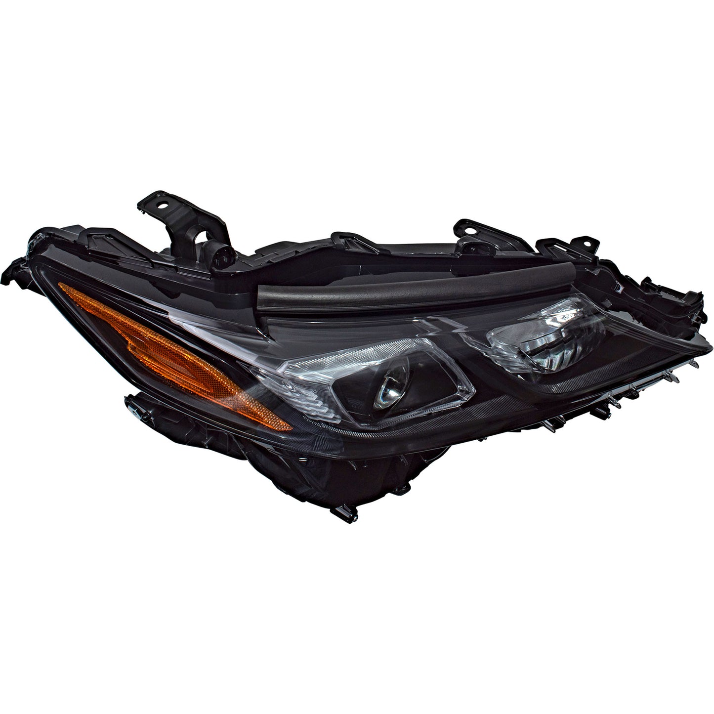 Bi-LED Combination Headlight Assembly Without LED Signal Light With Black Bezel Passenger Side Right For 2020-2024 Toyota Camry XSE With TRD Package 2021-2024 Toyota Camry SE/TRD 2021-2024 Toyota Camry Hybrid SE