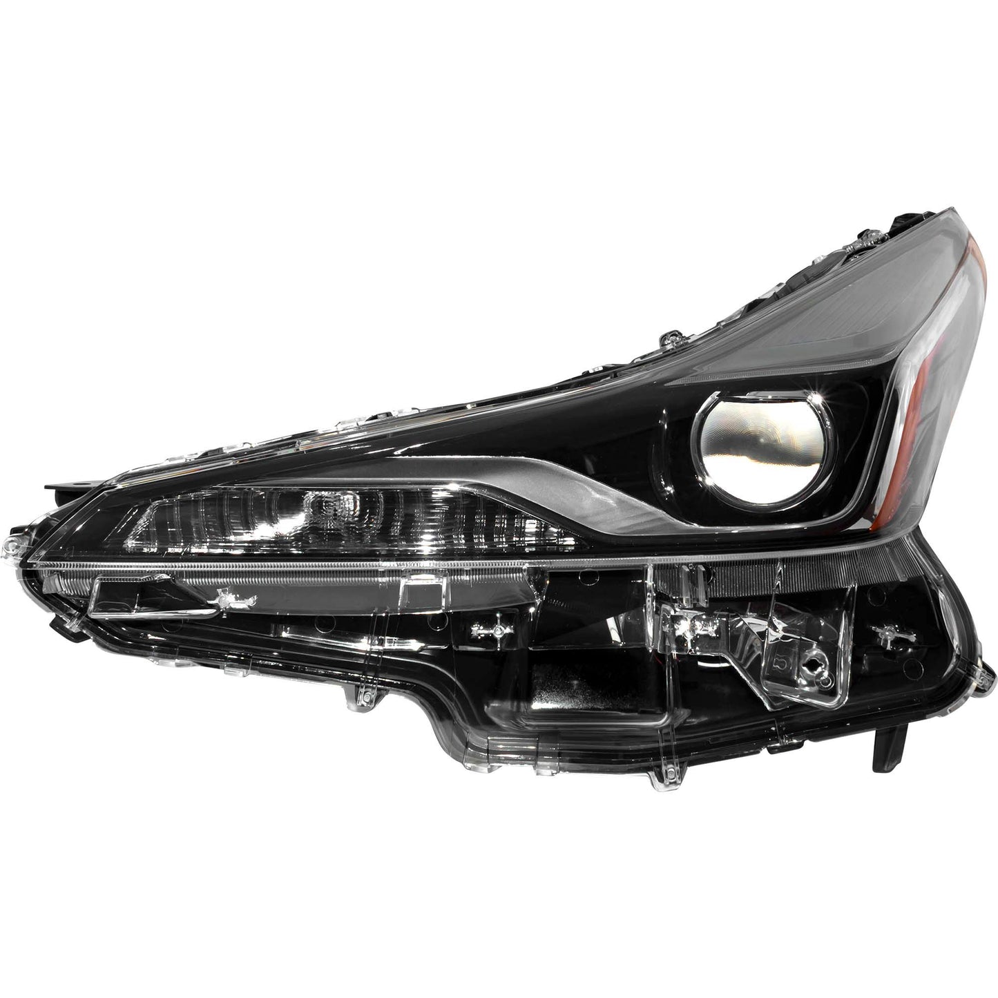 LED Combination Headlight Assembly Driver Side Left For 2019-2022 Toyota Prius With Fog Lights Without Adaptive Headlights