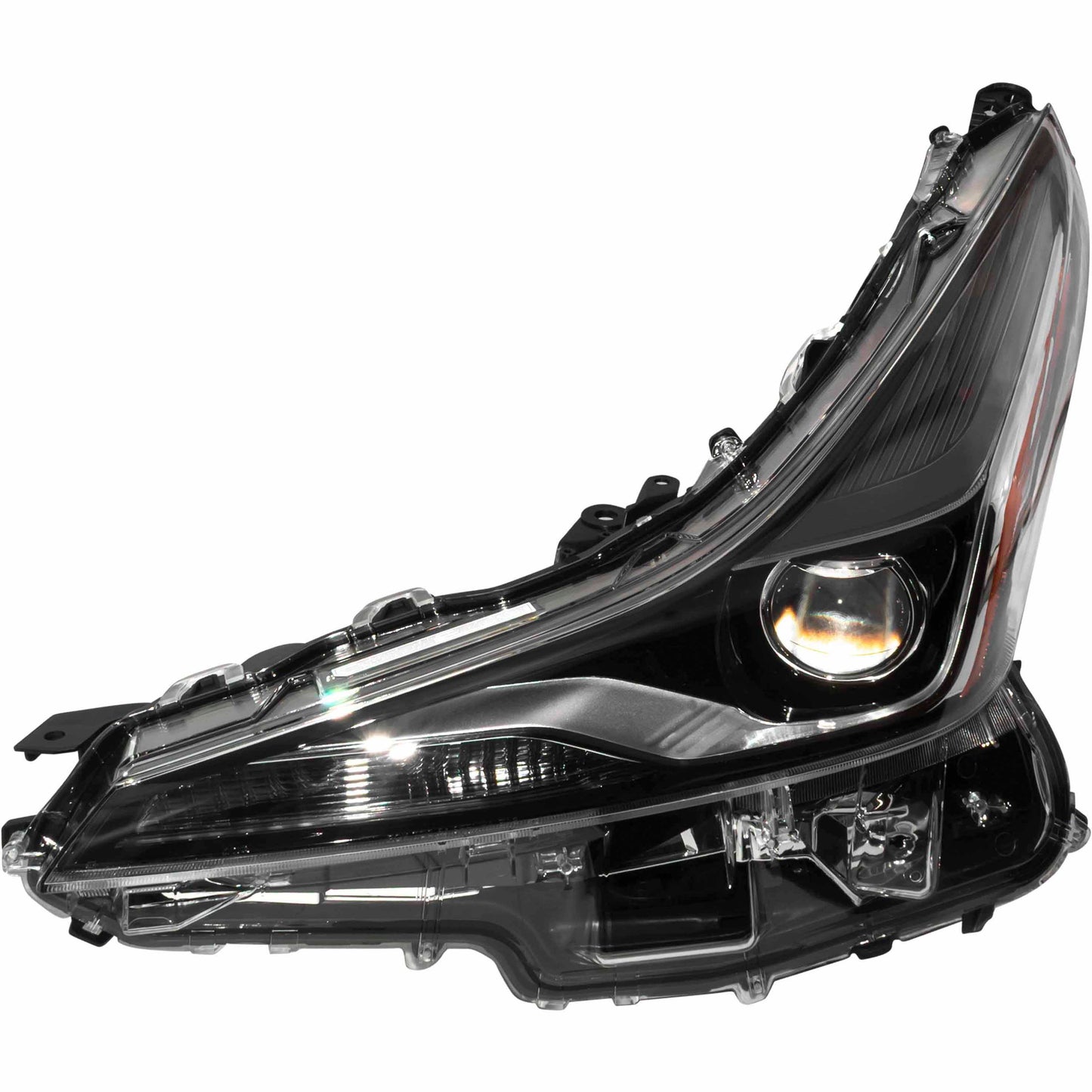 LED Combination Headlight Assembly Driver Side Left For 2019-2022 Toyota Prius With Fog Lights Without Adaptive Headlights