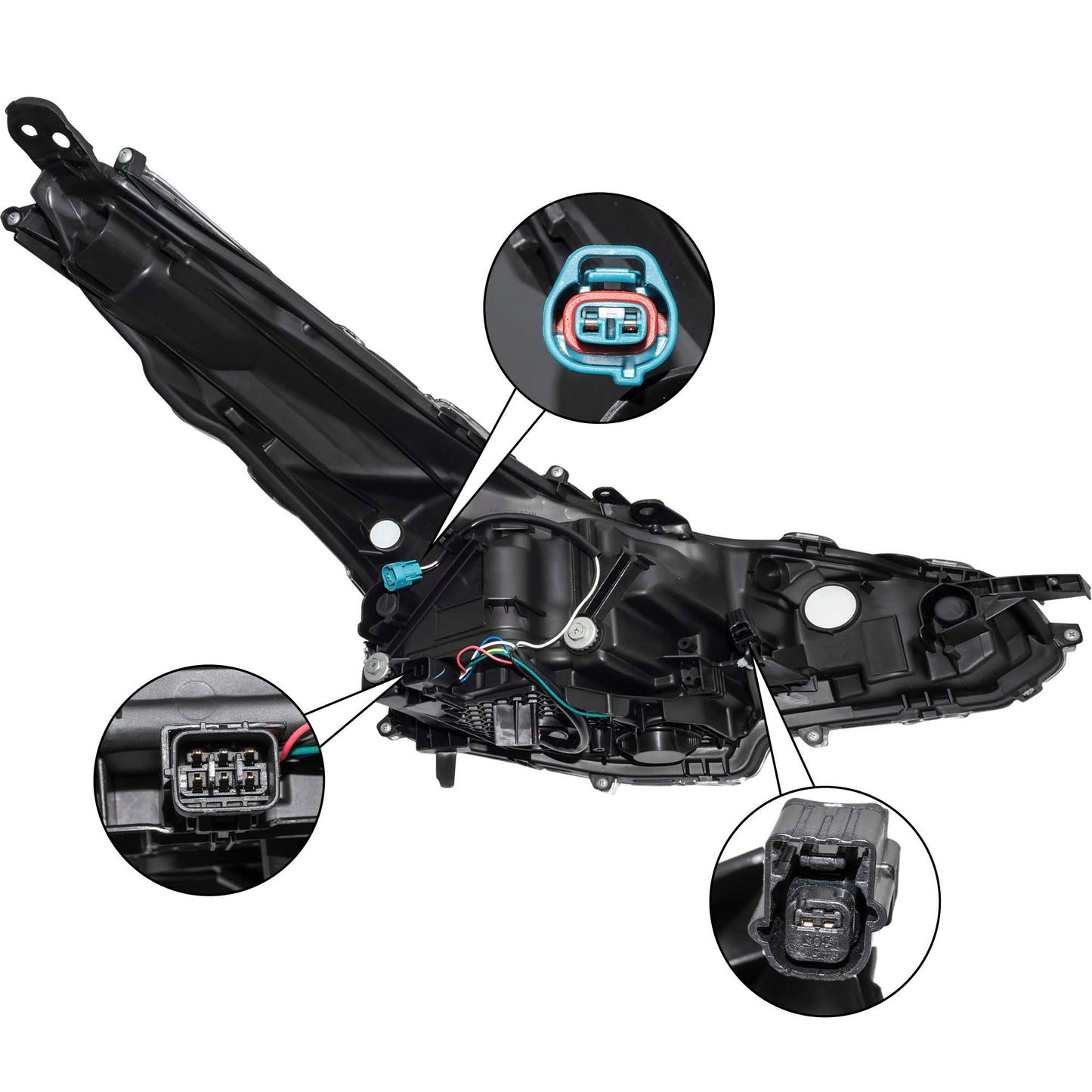 LED Combination Headlight Assembly Driver Side Left For 2019-2022 Toyota Prius With Fog Lights Without Adaptive Headlights