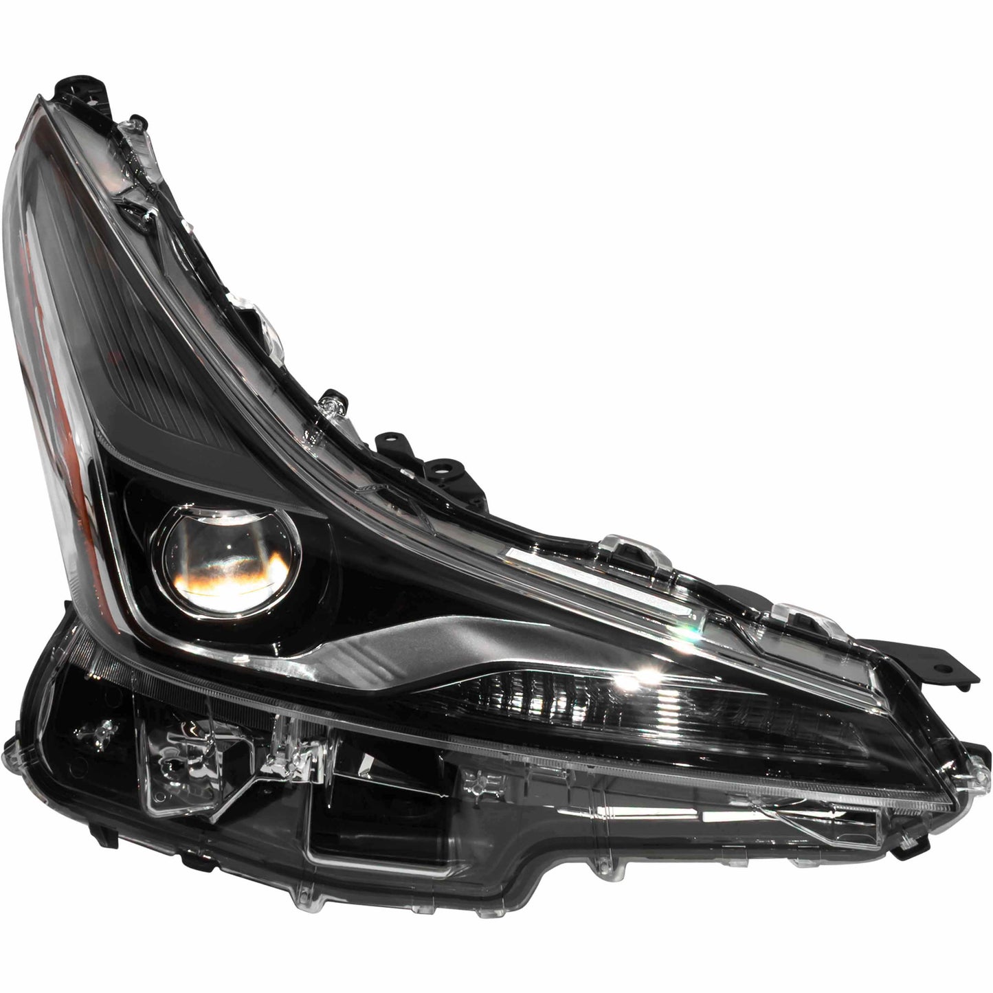 LED Combination Headlight Assembly Set Driver Side Left Passenger Side Right For 2019-2022 Toyota Prius With Fog Lights Without Adaptive Headlights